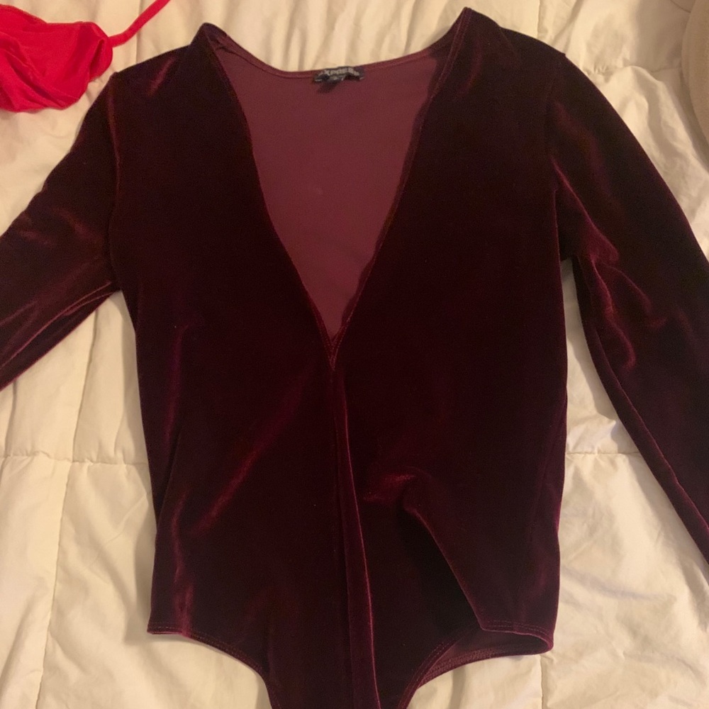 Velvet bodysuit